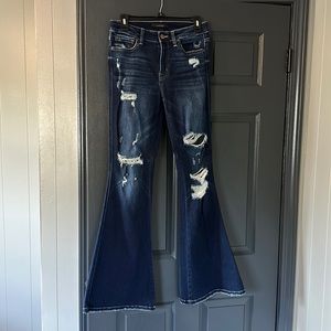 Buckle Bell Bottom Jeans